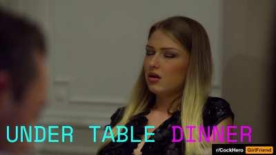 [rCockheroGirlfriend] 142 Under Table Dinner [Claire, la Soumise] [Audio]