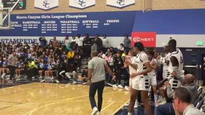 [Highlight] LeGenes kickin in as Bronny James throws down the between the legs dunk in-game!