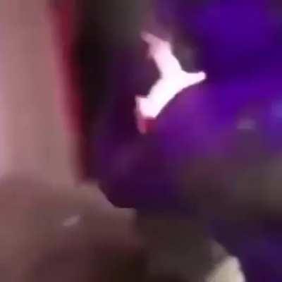 The man being the slaughter