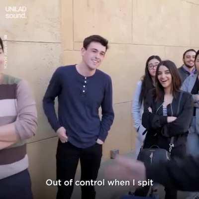 This dude’s amazing pure and raw talent in rapping rhymes. Source in comments.