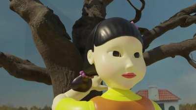 Animation of Squid Game but the players are all Robots(Cycles X)