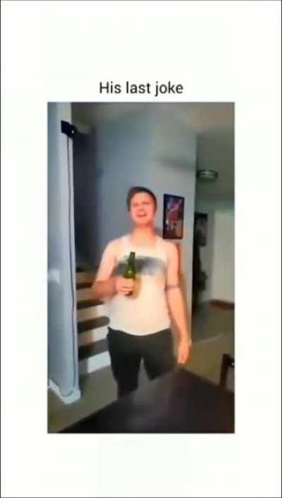 His last joke