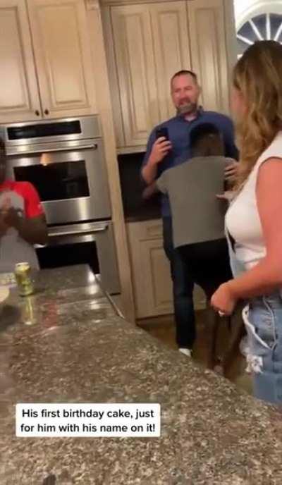 Boy adopted from Sierra Leone experiences his first birthday 🥹