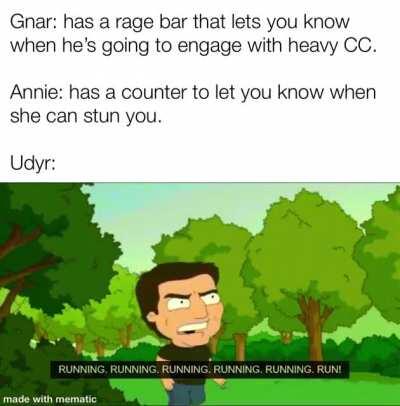 He do be running tho