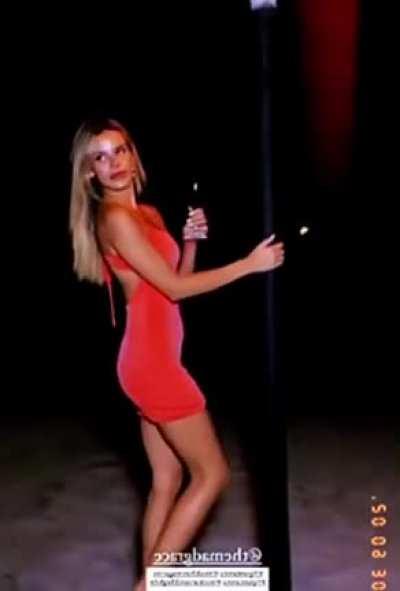 I just love watching her leave