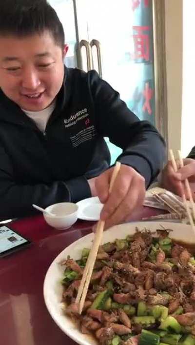 支国美味（指东北人吃昆虫）