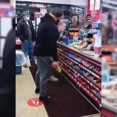 Racist gets whats coming to him