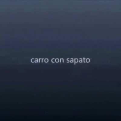 carro con sapato