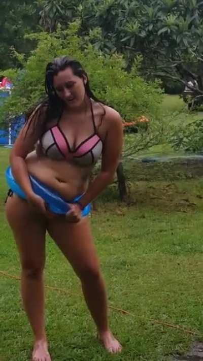 HMF while I get out this pool float