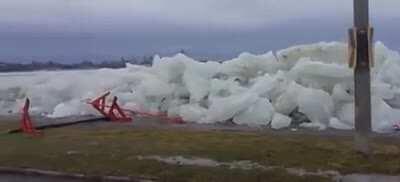 Ice Tsunami, Lake Erie