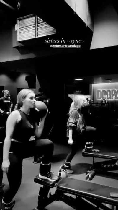 work out & in sync with Sarah