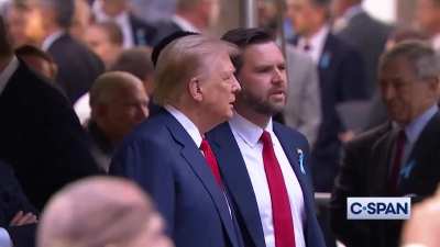 C-Span mic catches Trump getting yelled at by an attendee at the 9/11 Memorial 