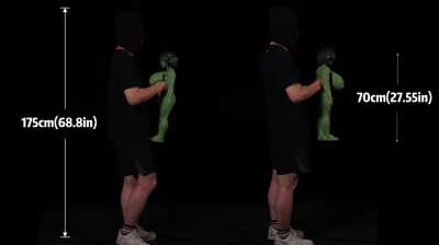 Size comparison: 70cm goblin sex doll Zarga vs real human