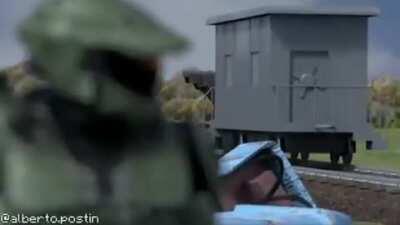 Master chief fucking kills Thomas