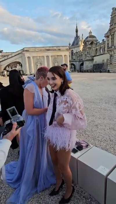 Florence attends the Valentino Haute Couture Fall/Winter 2023/2024 show as part of Paris Fashion Week at Chateau de Chantilly on 05 July 2023 in Chantilly, France