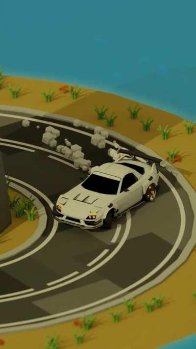 Aesthetic custom widebody rx7 loop animation I recently made