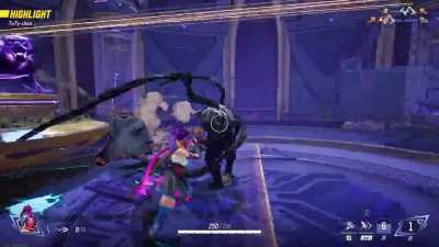 Psylocke's ult can kill you in the spawn zone?