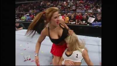 Not a great moment for Trish, but hot nonetheless