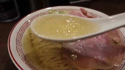 Ultra clear shio ramen at Yatagarasu in Tokyo