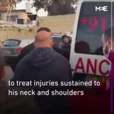 They are violently assaulting young man with 