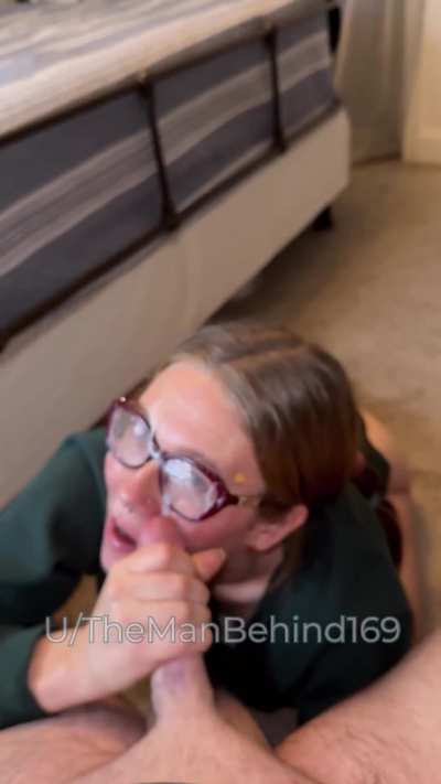 covered in cum = happy