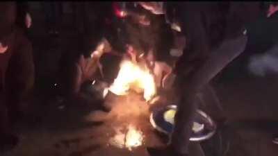 I call this one Playing with fire, USA vs Russia: Stupid has no country. Enjoy