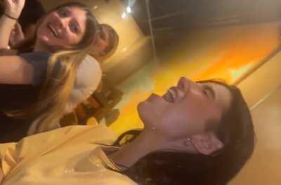 Charli getting sprayedð¦