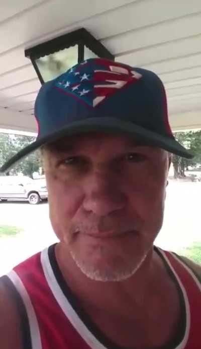 Guy sorts out a wasp nest