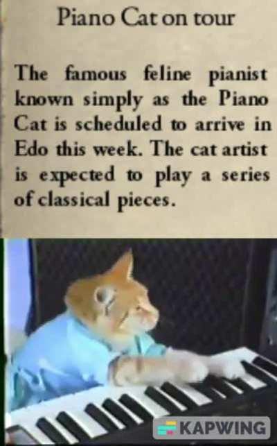 Piano Cat Japanese Tour 1838