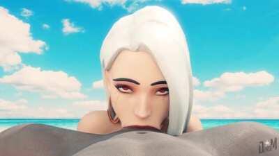 Ashe deepthroat blowjob (DeniseM)