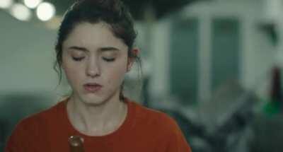 Natalia Dyer can't help but get turned on when watching a dick get sucked