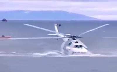 Trying to do a water “take-off”