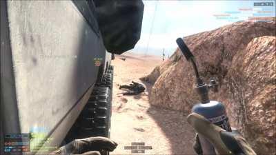 When you forget which slot your repair tool is in and blow yourself up