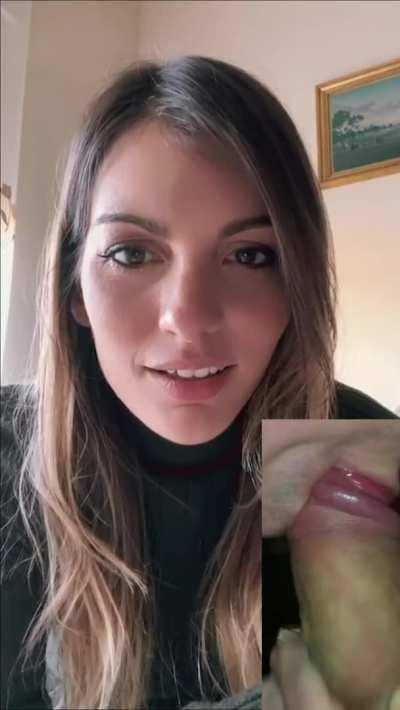 Me automamo mi propia polla en videollamada para Cristinini