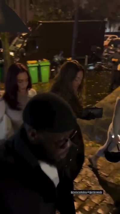 Arriving at Rosalia's birthday in Paris with Jordyn - September 2024