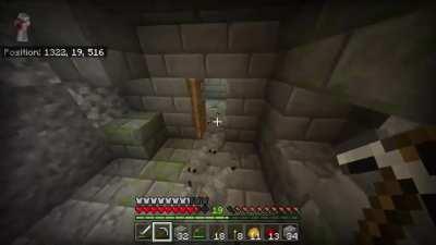 So I was exploring a stronghold, and a thing happened...