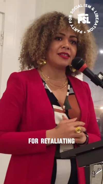 Claudia De la Cruz: “No war on Iran!” Iran responded to Israel’s bombing of its embassy in Damascus, and Biden joined the Israeli regime in threatening war. The only thing that can guarantee peace is an end to the genocide in Gaza!