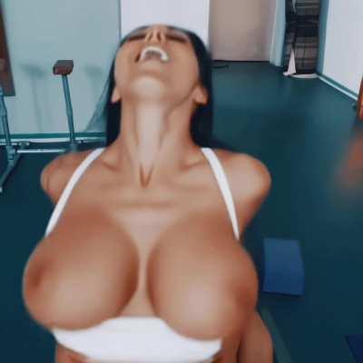 Bouncing those big tits