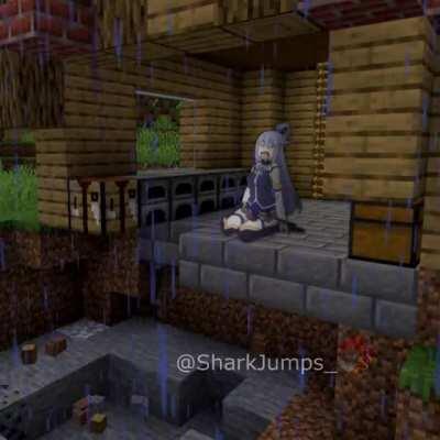 Aqua Plays Minecraft