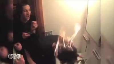 Something about fire that just makes people panic. I don't know why.