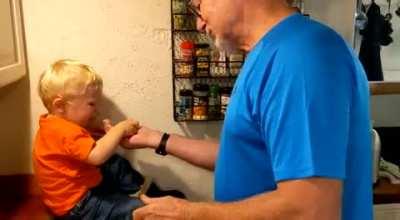 My kid HATES being told what to do. His granddad told him not to eat an onion.