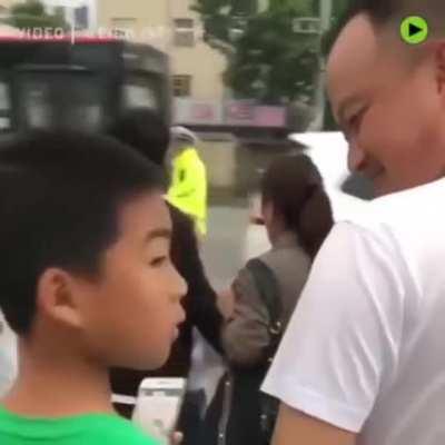 Kid wasnt paying attention and thought this was his dad..