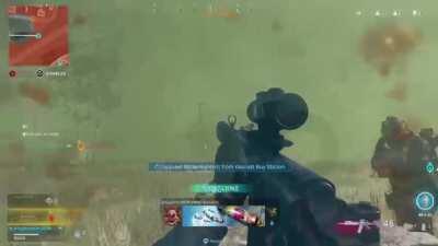 When you're the last one alive and you need to clutch it for the boys.