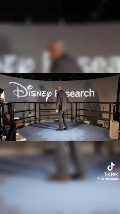 Disney Research sneak peak at their new Holotile Floor. 