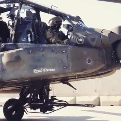 AH-64 Apache's Helmet Gun Tracking System. GIF
