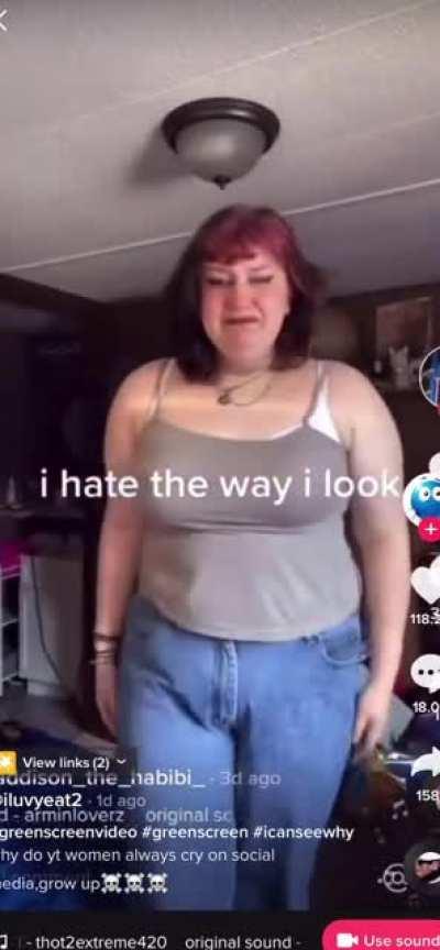 Tiktok decides to harass an insecure girl