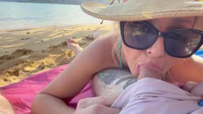 Making my man happy in public