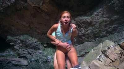 Hot and Steamy Blowjob and Fuck in Ice Cave [OC]