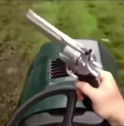 Why is Adrian Shephard pointing a gun to the cops? He's he a criminal?