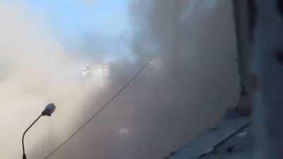 Tank shoots at filming bloke, zero shits given